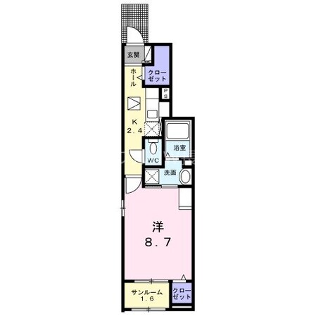 喜々津駅 徒歩8分 1階の物件間取画像